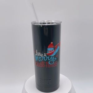 Christmas Tumbler Squatch Squatchmas Built Brand 20 oz Tumbler Slide Sip Lid New
